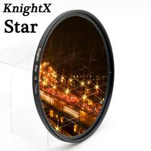 Фильтр для объектива KnightX 52 58 67 72 77 мм, Звездный фильтр 58 мм для Canon 18-55 мм EOS Rebel T4i T3i T2i DSLR d3200 d5200 d5300 d3300 2024 - купить недорого
