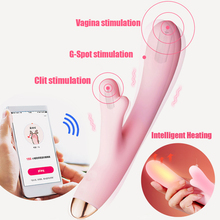 Vibrador sem fio com controle remoto, com aquecimento inteligente, para estimulação do ponto g, brinquedo sexual para mulheres, adultos, sex shop 2024 - compre barato