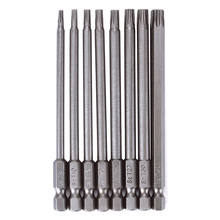 8pcs/set 100mm Magnetic Torx Electric Screwdriver Bits 1/4 Inch Hex Shank Tool With T8 T10 T15 T20 T25 T27 T30 T40 #95249 2024 - buy cheap