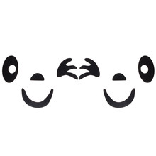 Горячая Распродажа забавная наклейка для автомобилей дизайн улыбающегося лица 3D Украшение Наклейка для автомобиля боковое зеркало заднего вида 2024 - купить недорого