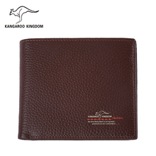 Kangaroo Kingdom Men Wallets Genuine Leather Wallet Purse Famous Brand Male Business Pocket Wallet 2024 - buy cheap