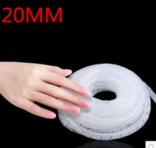 Оболочка для спиральной обмотки, длина около 20 мм, длина 2 м 2024 - купить недорого