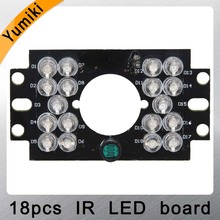 Yumiki Security Camera 18 LED 5mm IR Infrared Illuminator Board Plate for auto car 2024 - buy cheap