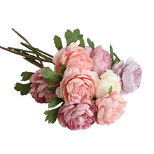 Artificial Flowers Single Head Small Tea Rose Night Home Decoration Wedding Hand Bouquet Wall Fake Roses Flower 2024 - buy cheap