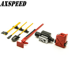 1:10 RC Crawler Decoration Accessory Tool Set Winch Pry Bar For D90 SCX10 2024 - buy cheap