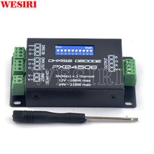 Controlador decodificador PX24506 DMX controlador de amplificador RGB para luces LED RGB DC12-24V 2024 - compra barato