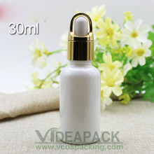 50pcs 30ml Glass dropper empty bottle / pearl white Essential oil bottle / hyaluronic acid essence glass container 2024 - buy cheap