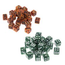 Juego de dados creativos con rayas cuadradas, 25 unids/set/juego, dados para mazmorra D y D, juegos de mesa de escritorio, 12 2024 - compra barato