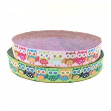 5/8"16mm 10yards/lot handmade ribbon laciness Jacquard Ribbon with owl hand in hand for dog collar KTZD15102221 2024 - buy cheap