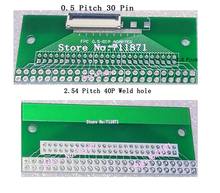 0.5 Pitch 30P FFC FPC DIP Adapter Plate Spacing 0.5mm FPC 40Pin DIP Connector 0.5 FFC FPC 30P 40P 50P DIP Weldable connecter 2024 - buy cheap