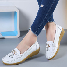 2018 New Arrival Shoes Woman Genuine Leather Women Flats Slip On Women's Female Moccasins Shoe 2024 - buy cheap