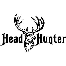 16CM*9.3CM Whitetail Deer Head Hunter Hunting Gun Bow Car Stickers and Decals Cartoon Auto Sticker for Car Styling C8-0394 2024 - buy cheap