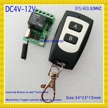 Remote Control Switches DC 4V 5V 6V 7.4V 9V 12V Micro Cicuit Remote Switch 10A Relay NO COM NC Learning ASK Smart Home Automatic 2024 - buy cheap