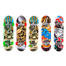 1PC Random Color Creative Mini Finger Skateboard Fingerboard Alloy Stents Scrub Finger Scooter Skate Boarding Kids Toys JK993389 2024 - buy cheap
