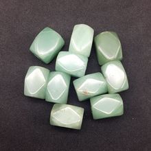 Natural Stone Beads Cube Faceted Sqaure Nugget Green Aventurine DIY Making Jewelry 13x18mm Good Quality Rare Bead 2024 - buy cheap