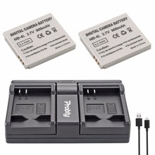 Probty 2Pcs NB-4L NB4L NB 4L Battery + USB Dual Charger For Canon IXUS 40 30 50 55 S5 WA60 TX1 DS4 SD960 IS 255 HS Camera 2024 - buy cheap