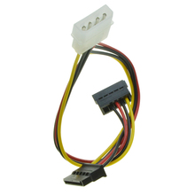 4Pin Molex Male от 1 до 2 SATA Female удлинитель IDE Power Port to Dual 15 Pin SATA Y Splitter 2024 - купить недорого