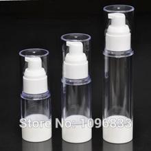 15ML 30ML 50ML botella blanca de bomba sin aire con boquilla de loción, botella de vacío de envasado de Gel de loción de suero cosmético, 20 unids/lote 2024 - compra barato