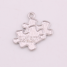 Autism Awareness Charms Jigsaw Puzzle Piece Pendants Wholesale diy Jewelry 2024 - buy cheap