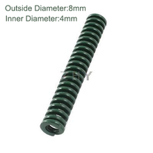 Th 8mm od 4mm id 70mm 80mm 90mm comprimento verde resistente 65mn de molde de compressão de cilindro de aço e espiral de estampagem de mola 2024 - compre barato