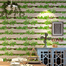 ПВХ обои 3D имитация дерева доска Ресторан хлеб молочный чай горячий горшок магазин ретро настенная бумага для стен 3 D Papel де Parede Sala 2024 - купить недорого