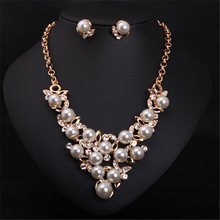 Стразы, кристаллическое бриллиантовое ожерелье + серьги, набор украшений для невесты, свадебные украшения, подарок 2024 - купить недорого
