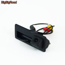 BigBigRoad Alça Mala Do Carro Rear View Camera Backup Para Porsche Cayenne 92A Para Volkswagen Jetta/Vento MK6 A6 5C6 2011 ~ 2018 2024 - compre barato