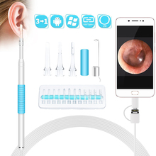 Ear Cleaning Endoscope USB  Visual Ear Spoon 5.5mm 0.3MP Mini Camera Android PC Ear pick Otoscope Borescope Tool Health Care 2024 - buy cheap