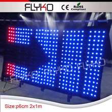 P6 4ft * 7ft мини-фонарик программируемый светодиодный видео занавес 2024 - купить недорого