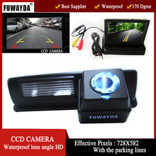 FUWAYDA CCD Автомобильная камера заднего вида для Toyota HARRIER/ALTEZZA/PICNIC/ECHO VERSO/CAMRY 4,3-дюймовый складной ЖК-монитор TFT 2024 - купить недорого