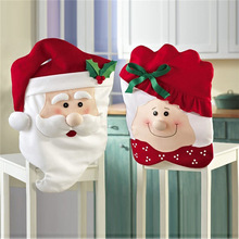2PC/SET Christmas Decoration New Year Chair Covers Dining Seat Santa Claus Christmas Accessory Chairs Cover For Home Party Decor 2024 - buy cheap