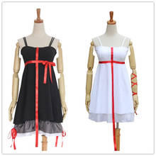 Guilty Crown Cosplay Yuzuriha Inori Costume Women Sleeveless Black White Demitoilet Dress For Halloween Party 2024 - buy cheap