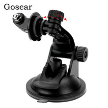 Gosear Car Glass Suction Cup Stand Holder Mount w/ Tripod Head Mounting Adapter for GoPro Hero 3  3 2 1 Sport Camera Accessories 2024 - buy cheap