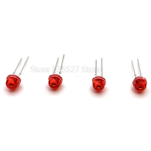 1000pcs/lot  red shell turn red light 5mm straw hat LED lamp beads LED Light-emitting diodes (leds) 2024 - buy cheap