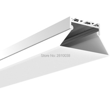 50 X 2M Sets/Lot New arrival aluminum led profile housing Trapezoid shape led aluminium channel for ceiling mounted lamps 2024 - buy cheap