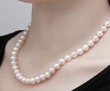 AAA9-10mm south sea round white pearl necklace 18inch 925silver 2024 - buy cheap