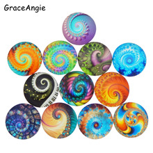 20pc Round Photos Glass Cabochon Mixed Pattern fit 8mm 10mm 12mm 25mm 30mm Cameo Base Setting Jewelry Components Photo Cameo DIY 2024 - buy cheap