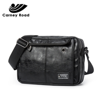 Bolso de hombro de cuero Pu para hombre, de estilo Vintage bandolera, informal, de alta calidad, diseño cruzado, a la moda 2024 - compra barato