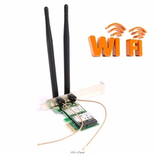 AR9281 Desktop Wlan Wireless Wifi PCI-E Card Adapter PCI-1X 300M With Double Undetachable Antenna 2024 - buy cheap