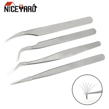 NICEYARD Anti-acid Straight Pointed Tweezers Anti-static Stainless Steel High Precision Bent Head Tweezer Wear Resistant 2024 - buy cheap