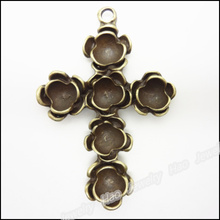 12pcs Vintage Charms  Cross Pendant Antique bronze Fit Bracelets Necklace DIY Metal Jewelry Making 2024 - buy cheap