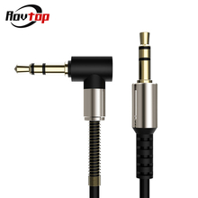 Rovtop cabo de áudio estéreo macho-macho de 3.5mm, fone de ouvido, alto-falante, para carro, cabo de áudio z2 2024 - compre barato