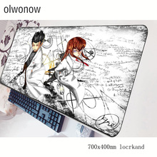 steins gate mouse pad Aestheticism Computer mat 70x40cm gaming mousepad large Professional padmouse keyboard games pc gamer desk 2024 - buy cheap