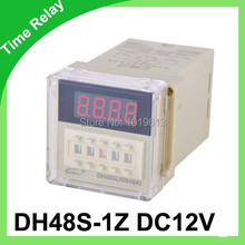 dh48s-1z digital timer relay 12v dc time relay 0.01s~99.99s 8pins with socket 2024 - buy cheap