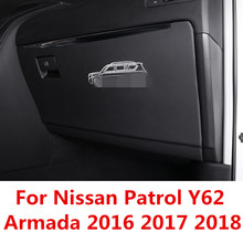 Car-styling Stickers Car Co-pilot Storage Box Anti-kick Protection Pad Mat For Nissan Patrol Y62 Armada 2016 2017 2018 2024 - buy cheap