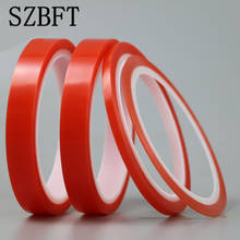SZBFT 2rolls 3mm*5M Strong pet Adhesive PET Red Film Clear Double Sided Tape No Trace for Phone LCD Screen free shipping 2024 - buy cheap