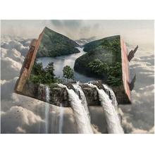 Diamond Painting abstract waterfall Book Full Square Diamond Embroidery 5D DIY fantasy Picture of Rhinestones Decor Home C839 2024 - buy cheap