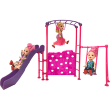 NK One Set  Doll Accessories Park Slide swing Toys Amusement Devices For Barbie 1/6 Doll's Kindergarten girl play house 2024 - buy cheap
