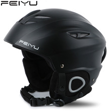 Casco de esquí moldeado integralmente para hombre y mujer, protector de seguridad para Moto, ciclismo montañismo, esquí y Deportes 2024 - compra barato