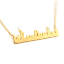 Fashion City Landscape Necklaces The New York skyline pendant necklaces Landmarks commemorate necklaces for women 2024 - buy cheap